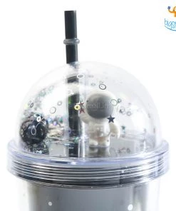 Big Daddy Galaxy Sparkle Sipper Bottle With Straw