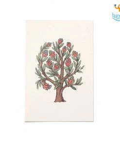Ascetic Summer Tree Greeting Card - Set Of 5