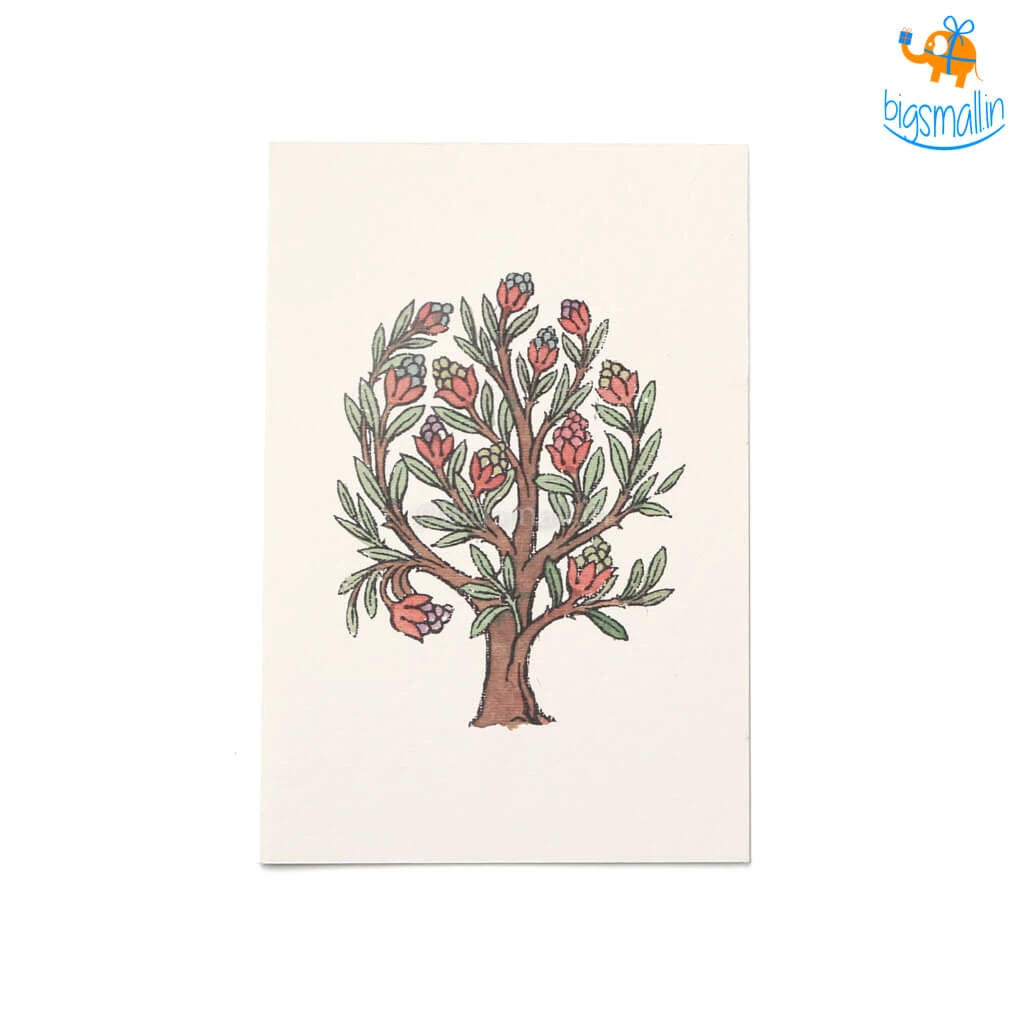 Ascetic Summer Tree Greeting Card - Set Of 5