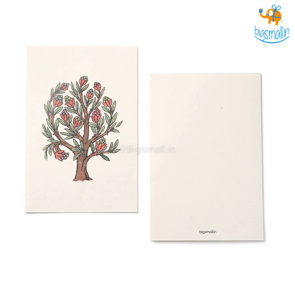 Ascetic Summer Tree Greeting Card - Set Of 5