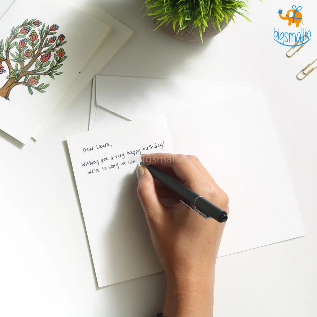 Ascetic Summer Tree Greeting Card - Set Of 5