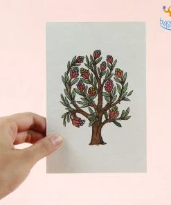 Ascetic Summer Tree Greeting Card - Set Of 5