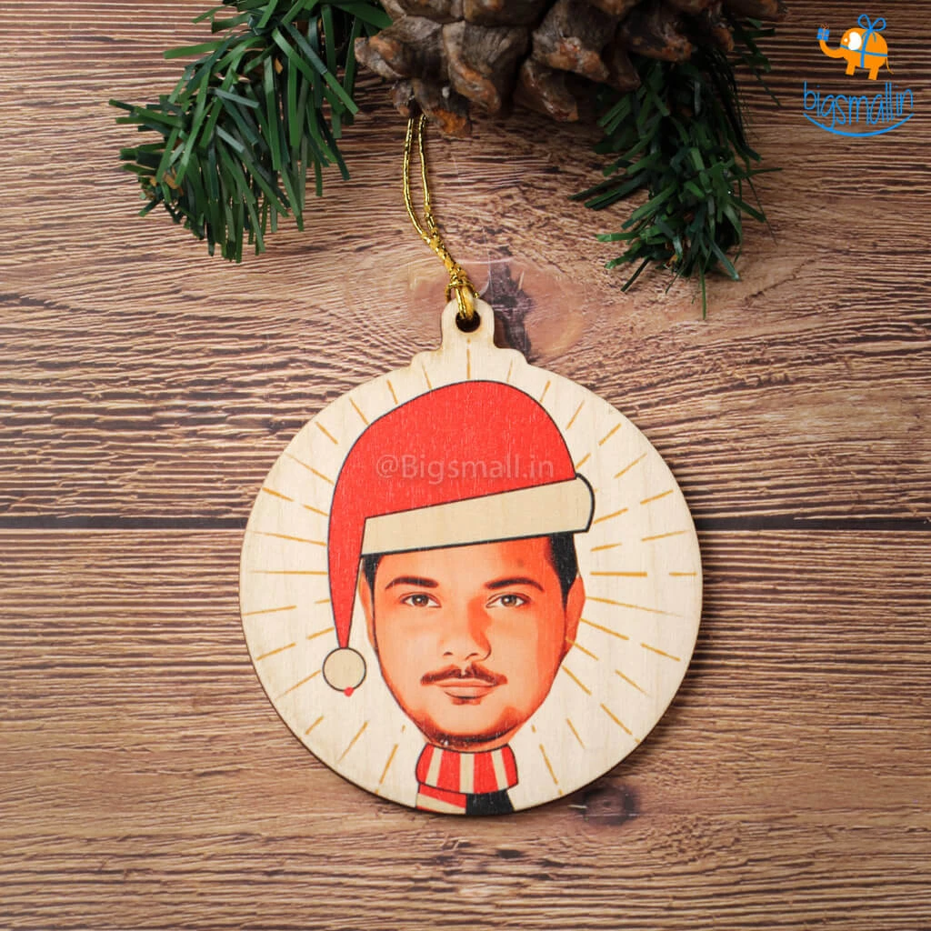 Chitra Chaya Personalized Photo Wooden Christmas Ornament | COD Not Available Father's Day