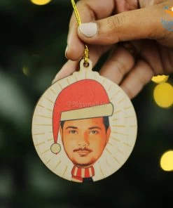 Chitra Chaya Personalized Photo Wooden Christmas Ornament | COD Not Available Father's Day