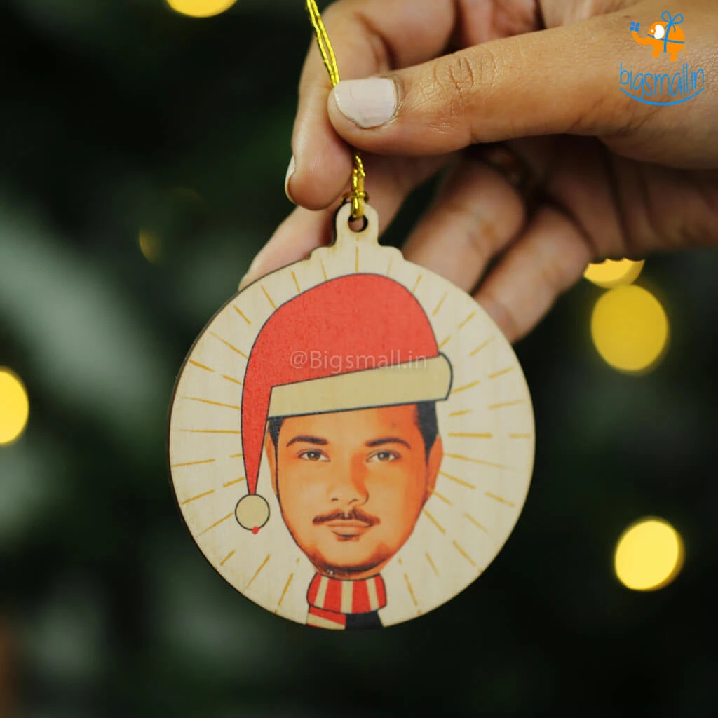 Chitra Chaya Personalized Photo Wooden Christmas Ornament | COD Not Available Father's Day