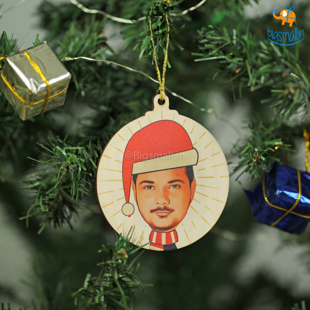 Chitra Chaya Personalized Photo Wooden Christmas Ornament | COD Not Available Father's Day