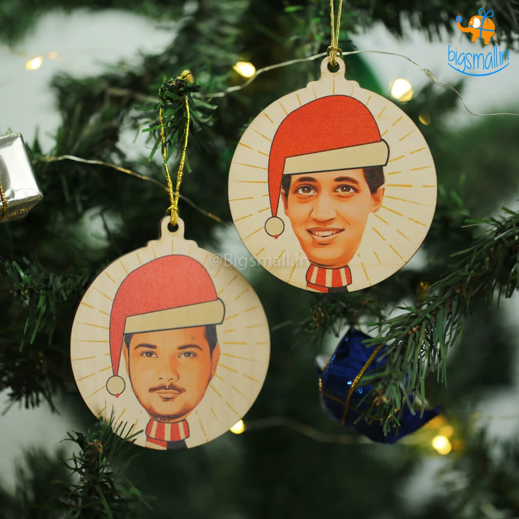 Chitra Chaya Personalized Photo Wooden Christmas Ornament | COD Not Available Father's Day