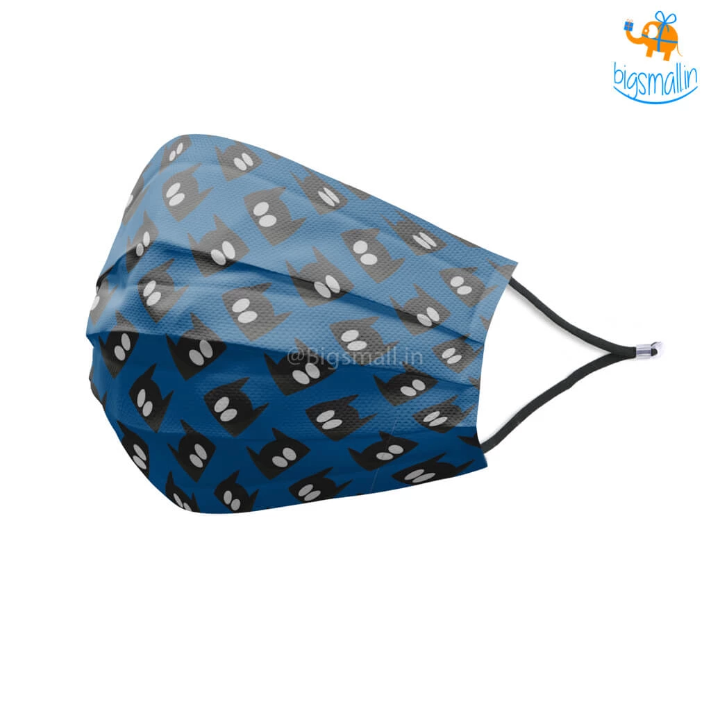 SoxyToes Batman Printed Cotton Mask With Filter