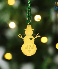 Pin It Up Personalized Metallic Name Christmas Ornament | COD Not Available Father's Day