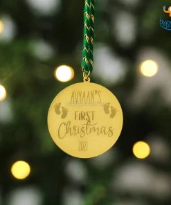 Pin It Up Personalized Metallic Name Christmas Ornament | COD Not Available Father's Day