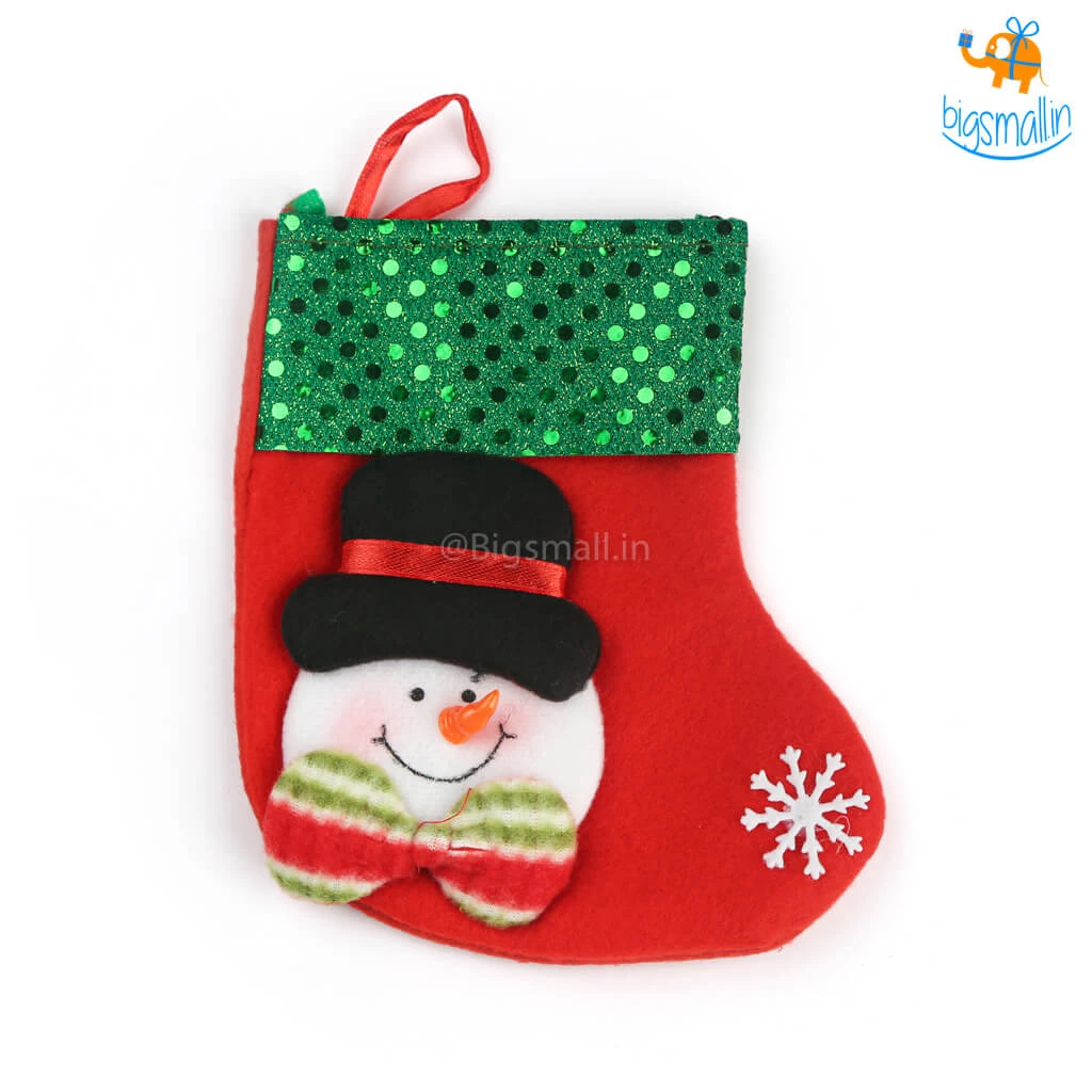 Coral Tree Christmas Decorative Mini Stocking