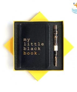 Mooch Design Studio Little Black Book A6 Notebook With Elastic All Of It