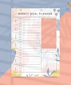 Adra Weekly Meal Planner Tear-Off Pad