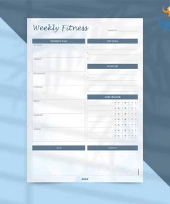 Adra Sale Fitness Planner Tear-Off Pad