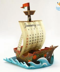 Sky Goodies DIY Adventure Ship Desk Calendar All Of It
