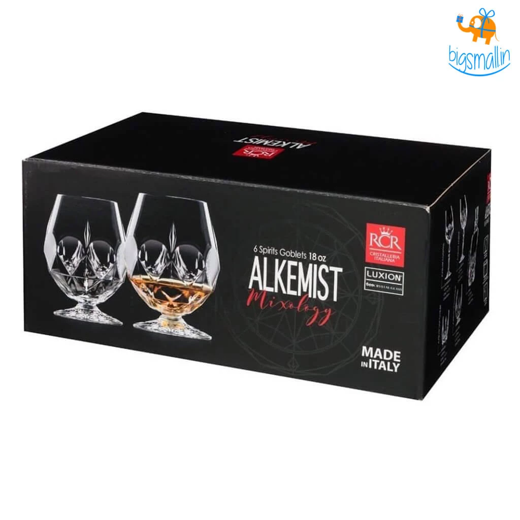 Devnow Alkemist Spirits Goblet Glasses - Set Of 6