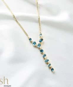 Ash Designs Andaman Blue Topaz Chain Sale