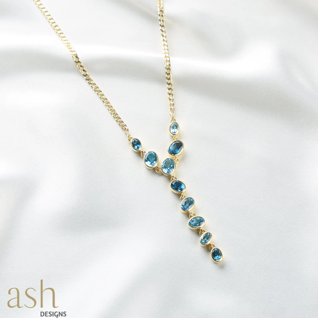 Ash Designs Andaman Blue Topaz Chain Sale
