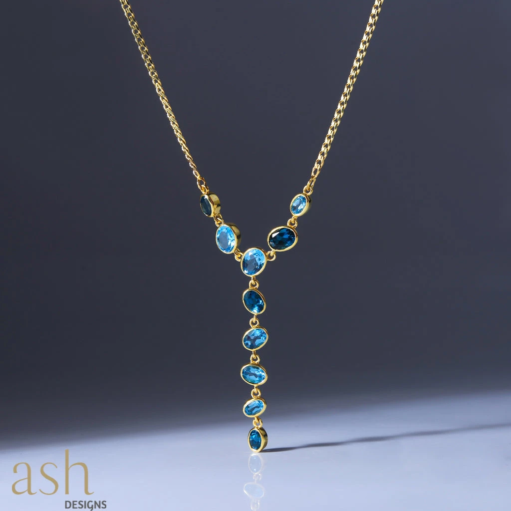 Ash Designs Andaman Blue Topaz Chain Sale