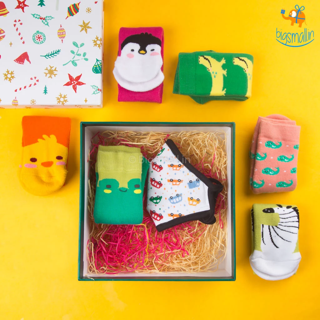 SoxyToes All Of It Animal Kingdom Gift Box For Kids