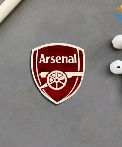 Bigsmall_cc Arsenal Wooden Fridge Magnet