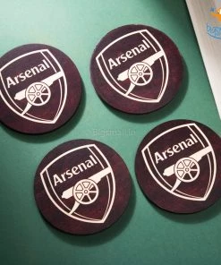 Bigsmall_cc All Of It Arsenal Wooden Coasters - Set Of 4