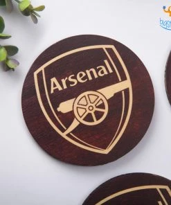 Bigsmall_cc All Of It Arsenal Wooden Coasters - Set Of 4