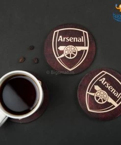 Bigsmall_cc All Of It Arsenal Wooden Coasters - Set Of 4