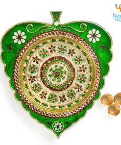 Indian Craft Handcrafted Artisan Pooja Plate All Of It