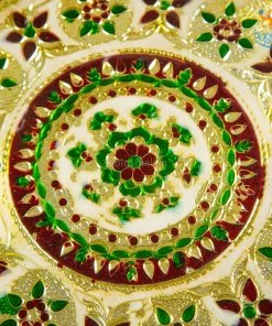 Indian Craft Handcrafted Artisan Pooja Plate All Of It
