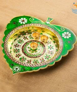 Indian Craft Handcrafted Artisan Pooja Plate All Of It