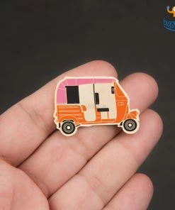 Bigsmall_piu Rickshaw Lapel Pin