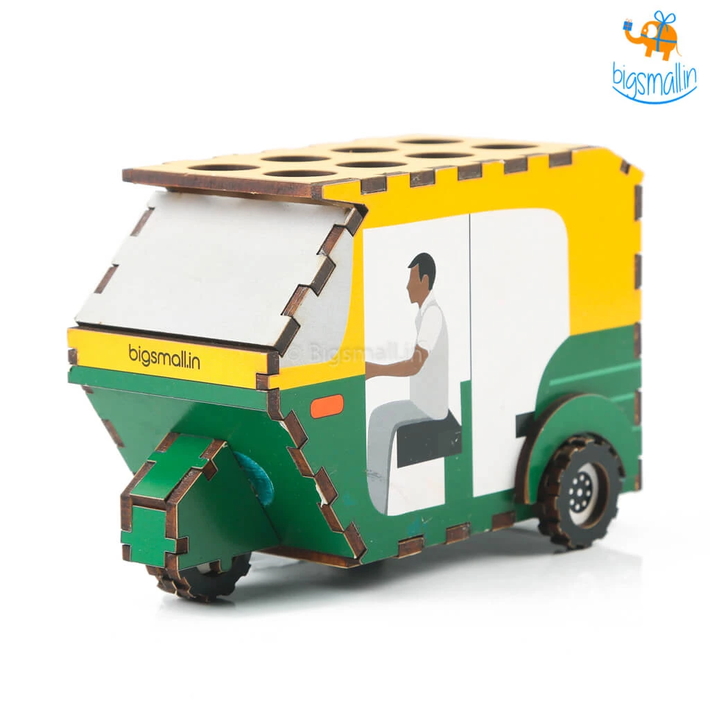 Ascetic Auto Rickshaw Pen Stand Father's Day