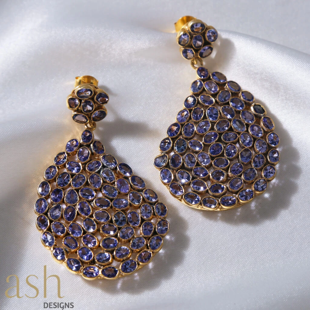 Ash Designs Azura Tanzanite Earrings