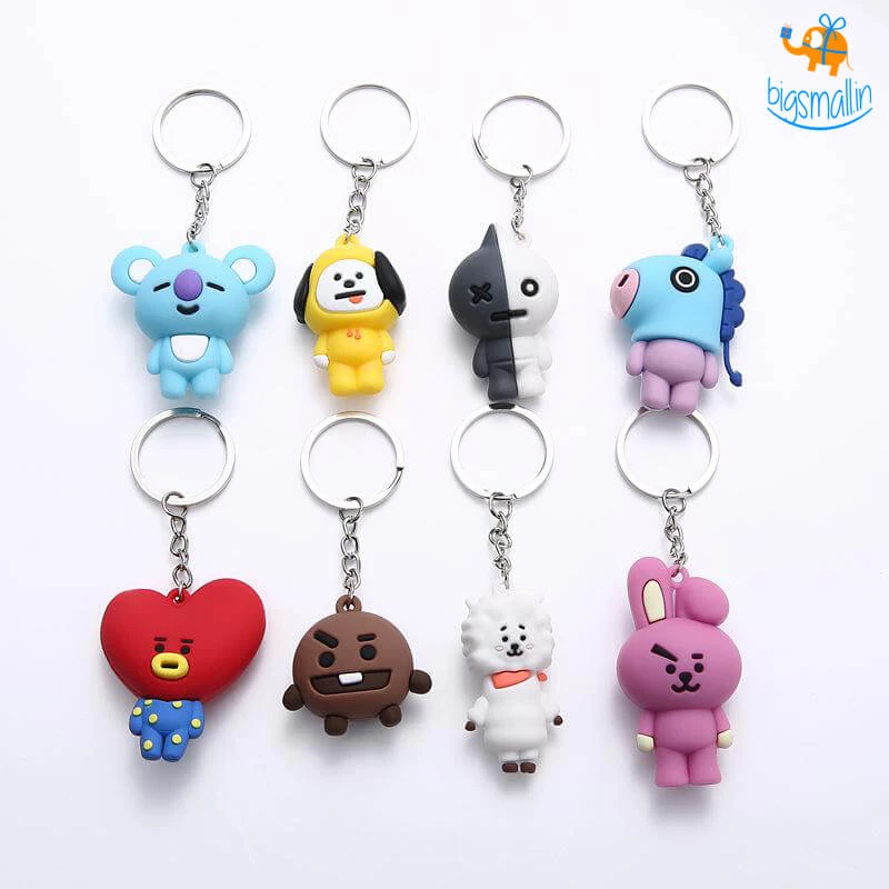 Bigsmall_hmk 3D BTS BT21 Keychain All Of It