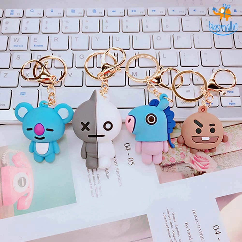 Bigsmall_hmk 3D BTS BT21 Keychain All Of It