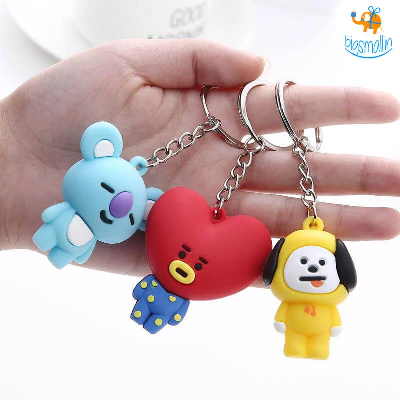 Bigsmall_hmk 3D BTS BT21 Keychain All Of It