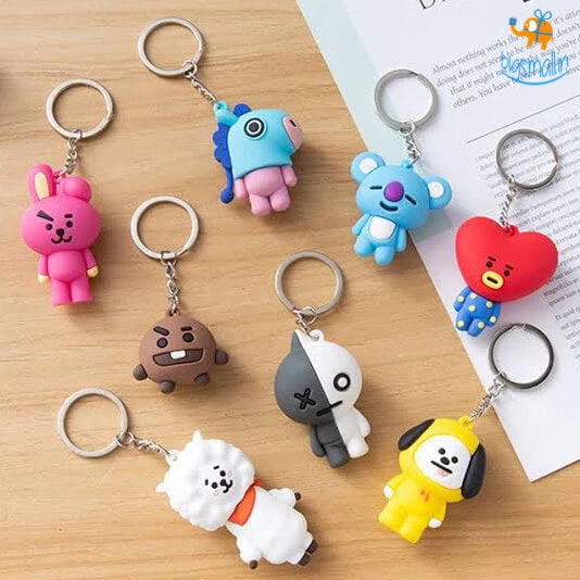 Bigsmall_hmk 3D BTS BT21 Keychain All Of It