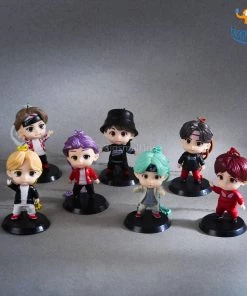 Bigsmall_hmk BTS Action Figure With Keychain - Set Of 7