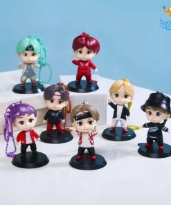 Bigsmall_hmk BTS Action Figure With Keychain - Set Of 7