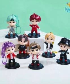 Bigsmall_hmk BTS Action Figure With Keychain - Set Of 7