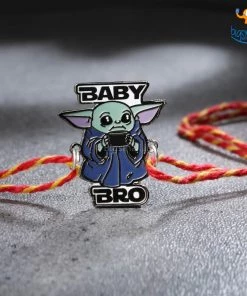 Bigsmall Baby Yoda Rakhi Gift Set - 3 Pcs