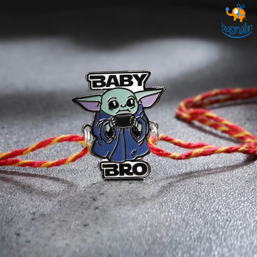 Bigsmall Baby Yoda Rakhi Gift Set - 3 Pcs