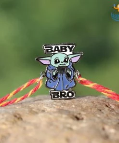 Bigsmall Baby Yoda Rakhi Gift Set - 3 Pcs