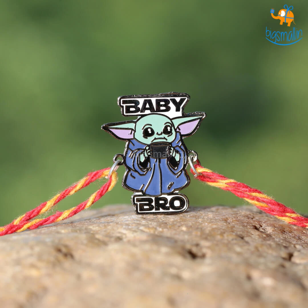 Bigsmall Baby Yoda Rakhi Gift Set - 3 Pcs