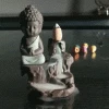 VinnyC Back-flow Buddha Incense Burner With 80 Cones
