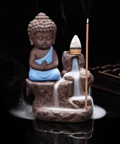 VinnyC Back-flow Buddha Incense Burner With 80 Cones