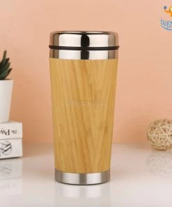 VinnyC Eco-Friendly Bamboo Flask Father's Day