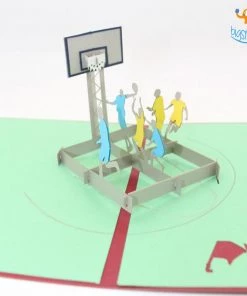 AmyLi All Of It Basketball Pop Up Card