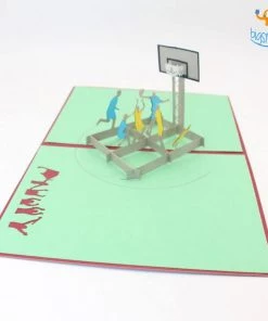 AmyLi All Of It Basketball Pop Up Card